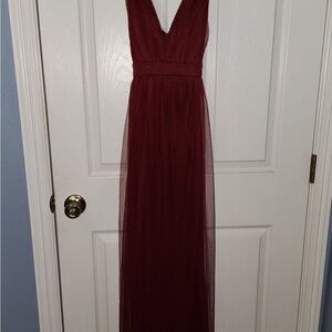 Lulu’s Burgundy Evening Gown